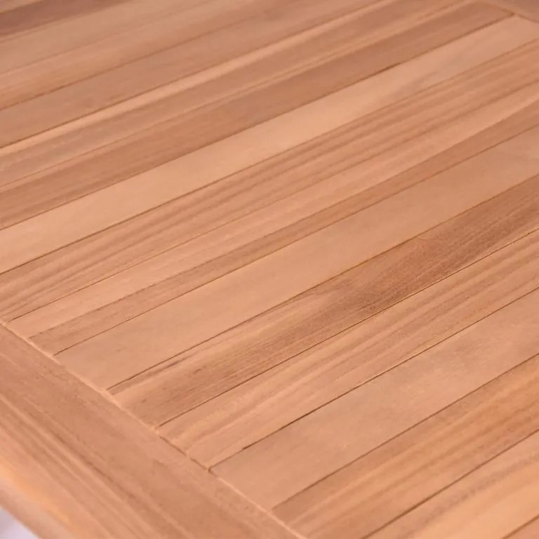 Jedálenský stôl DIVERO masívny teak 120 x 70 x 75 cm hnedý