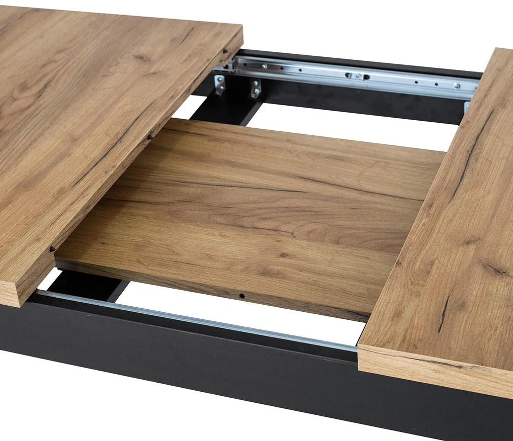 JAKS Rozkladací stôl Skubi 120-160 cm dub Craft