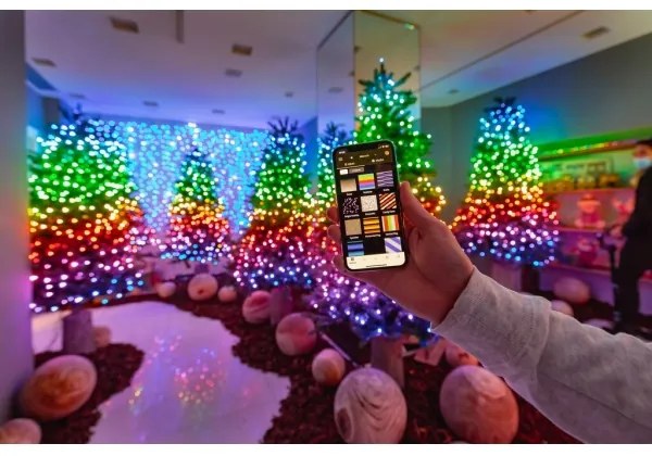 Twinkly TWS250STP-BEU - LED RGB Vonkajšia vianočná reťaz 250xLED 23,5m IP44 Wi-Fi