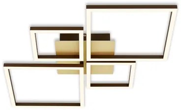 Stropná lampa LED otočná zlato hnedá FRAME 75 cm