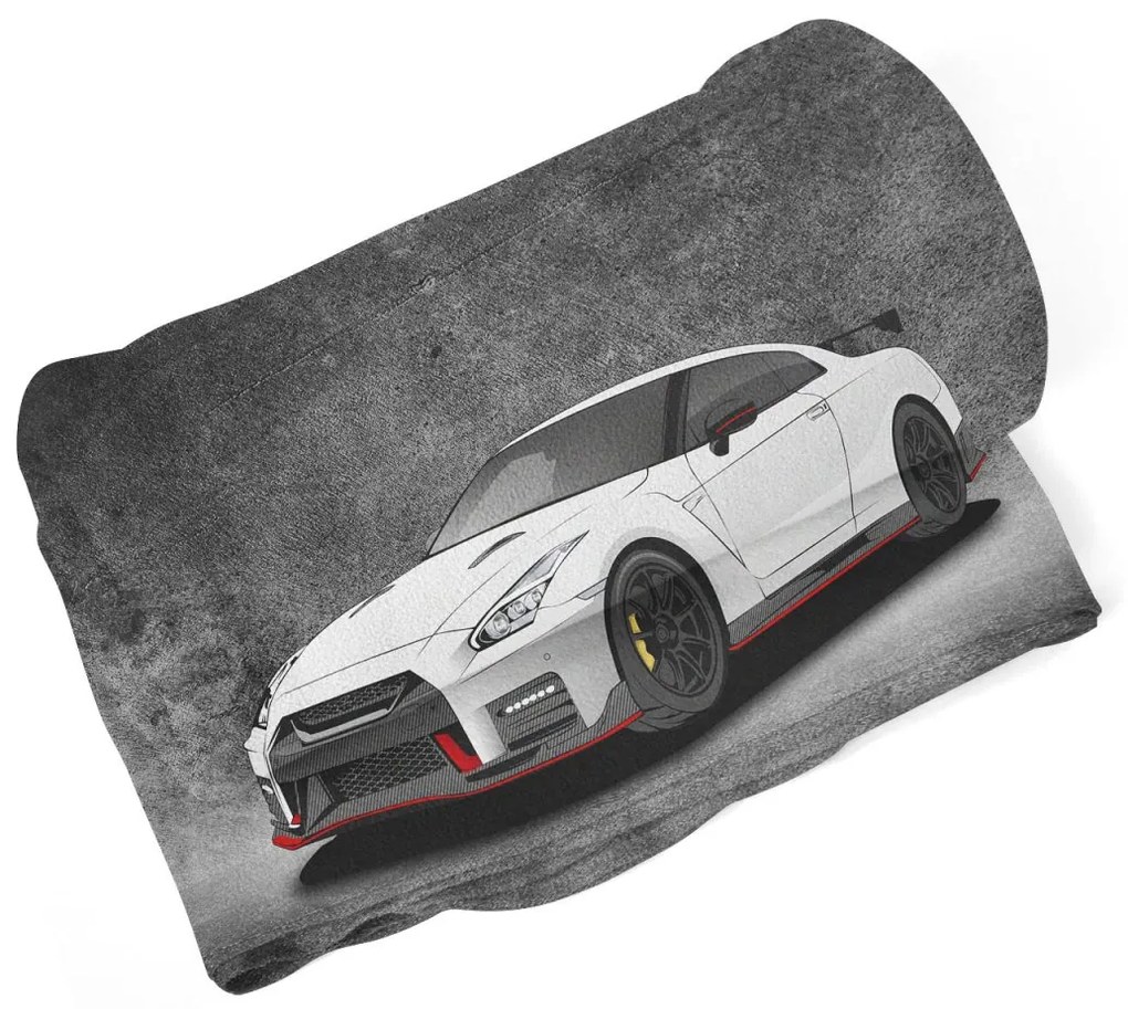 Sablio Deka Nissan GTR 35 Sivý - 150x120 cm