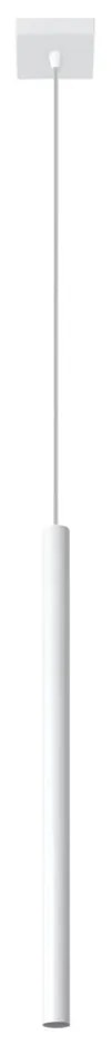 Biele závesné svietidlo Sollux Fideus Single