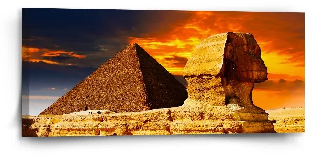 Sablio Obraz Pyramídy - 110x50 cm