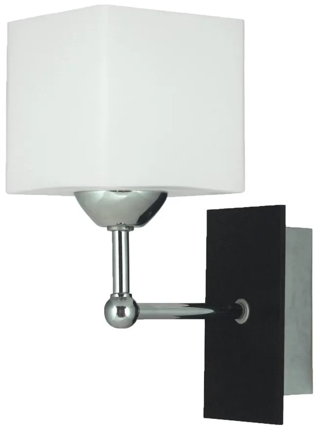 Candellux CUBETTO Nástenné svietidlo 1X60 E27 Wood Chrome 21-24513