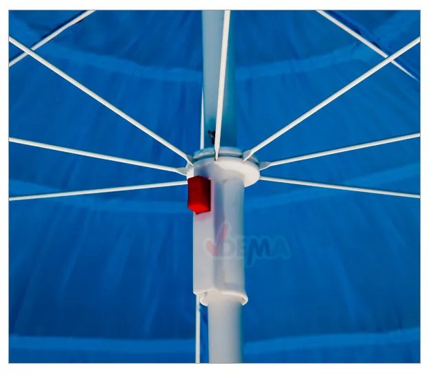 DEMA Plážový slnečník 160 cm UV30 Hawaii, modrý
