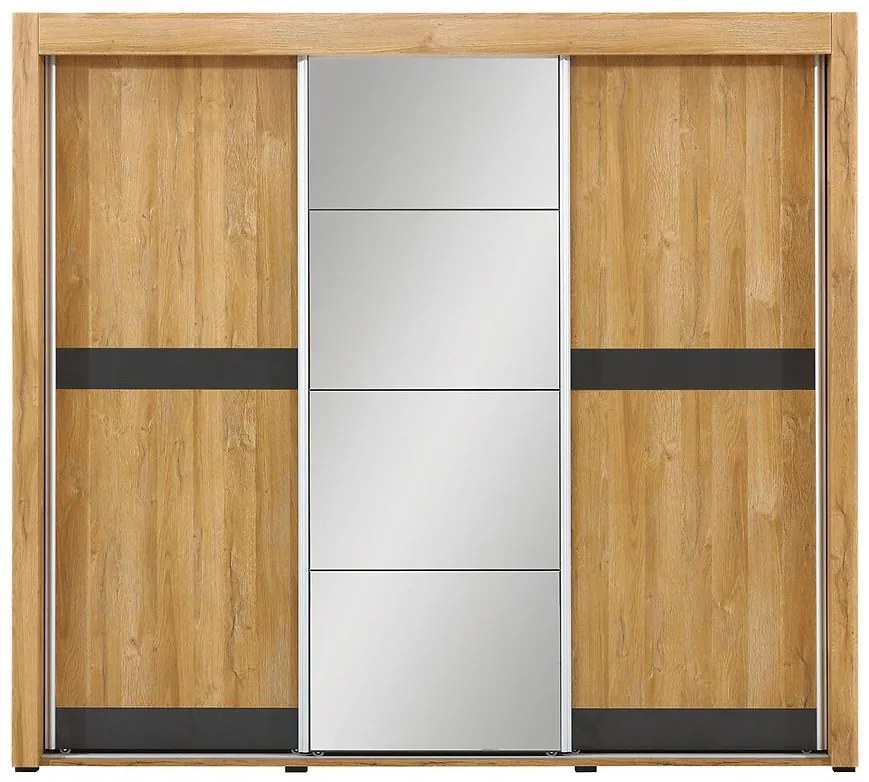 Skriňa Przesuwna York Y-9 Dub/Grafit