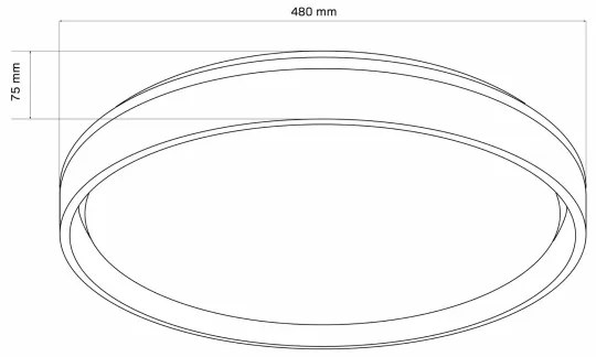 LED Stmievateľné stropné svietidlo JADWIGA LED/72W/230V 3000-6000K + DO