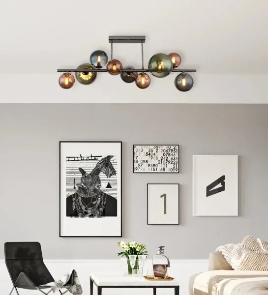 Globo 56142-9D - LED luster na tyči RIHA 9xG9/3W/230V