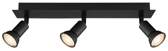 Globo 57998-3 - Bodové svietidlo DREW 3xGU10/35W/230V čierna