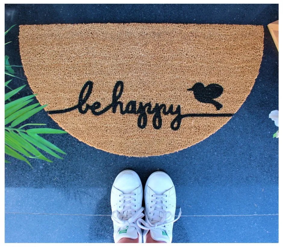 Rohožka Doormat Be Happy, 70 × 40 cm