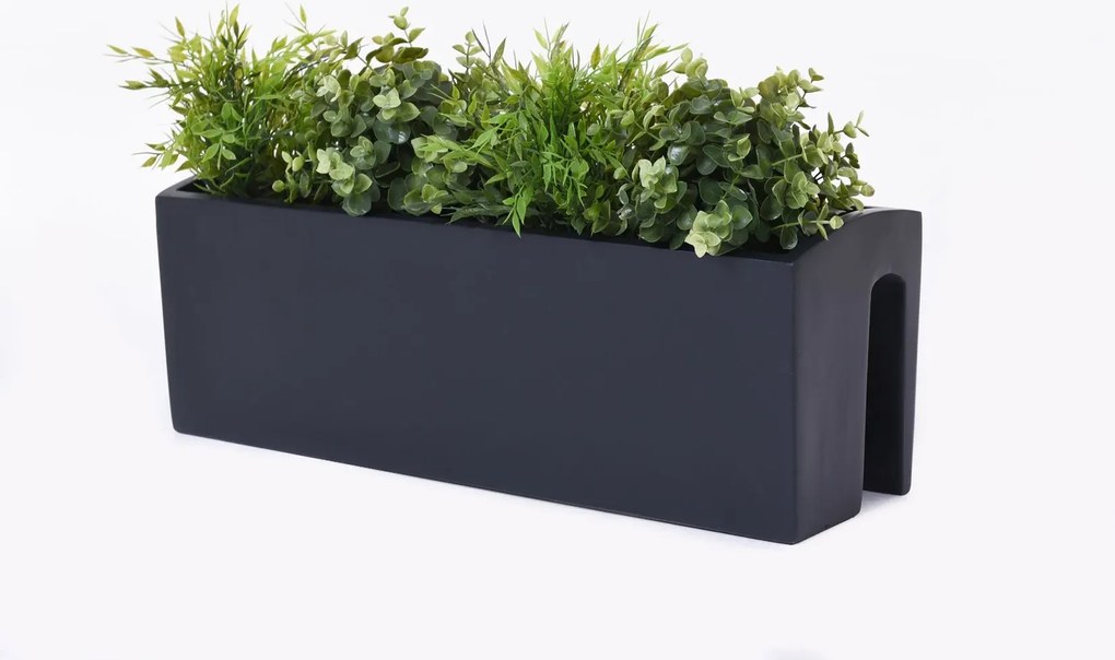 Balkónový hrantík BALKONA CLASSIC, sklolaminát, šírka 60 cm, antracit