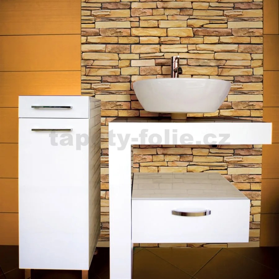 Obkladové panely 3D PVC TP10006921, cena za kus, rozmer 980 x 498 mm, kameň pieskový, GRACE