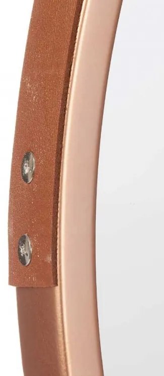 Bronzové nástenné okrúhle zrkadlo ROSEA, priemer 45cm
