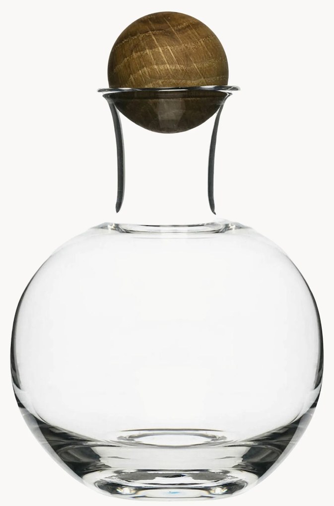 Ručne fúkané fľaše na korenie's drevenými zátkami Eden, 2 ks