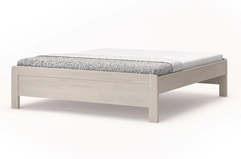 BMB KARLO s nízkymi čelami - masívna buková posteľ 120 x 200 cm, buk masív