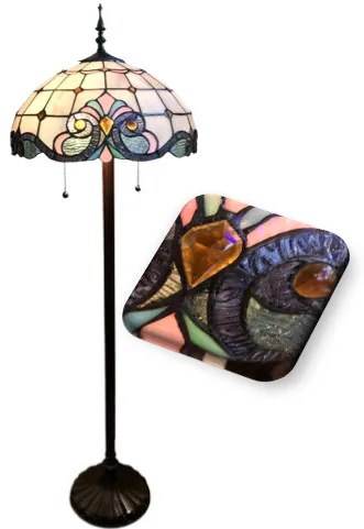 Stojaca lampa Tiffany chain 40*160 ELECTRA