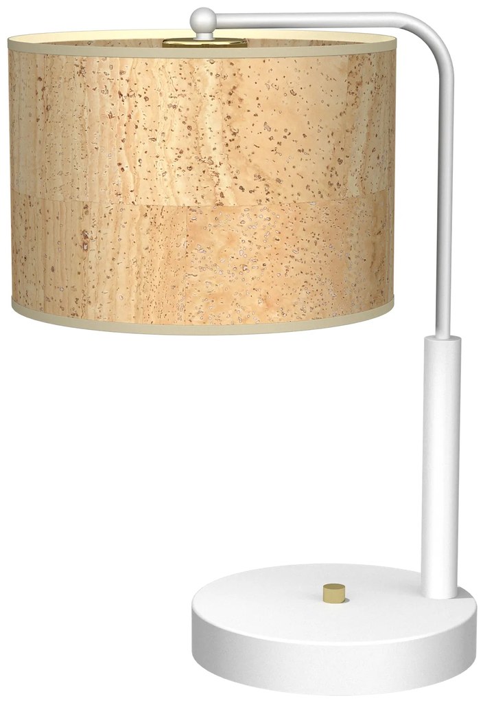 Stolná lampa Cork, 1x korkové tienidlo, w