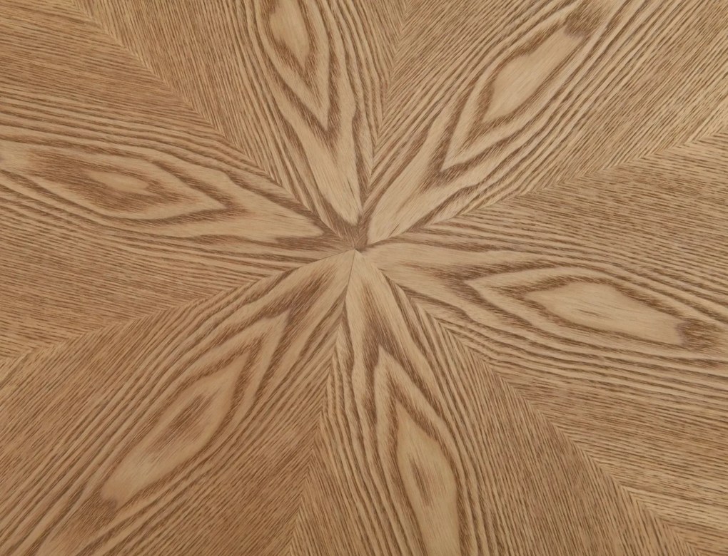 Kulatý jídelní stůl Angel 100 cm dub přírodní/černý