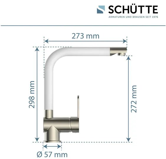 Schütte Kuchynská batéria RIO (nehrdzavejúca oceľ/biela)  (100335931)