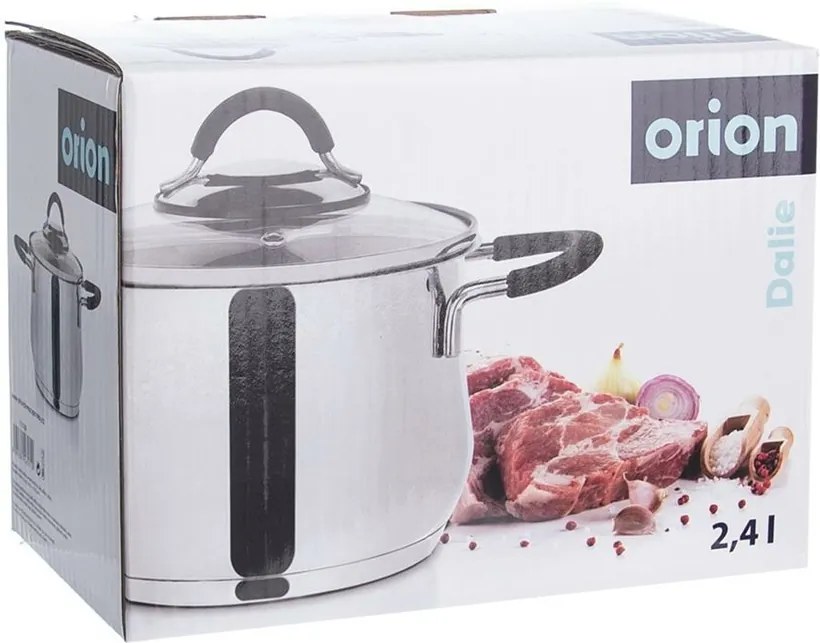 Orion Hrnec nerez DALIE 2,4 l sklenená pokrievka , 2,4 l