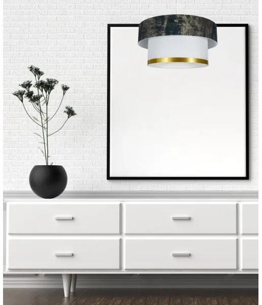 Luster na lanku RESSA 1xE27/60W/230V zelená