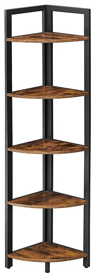 Knižnica NAVARO hnedá/čierna