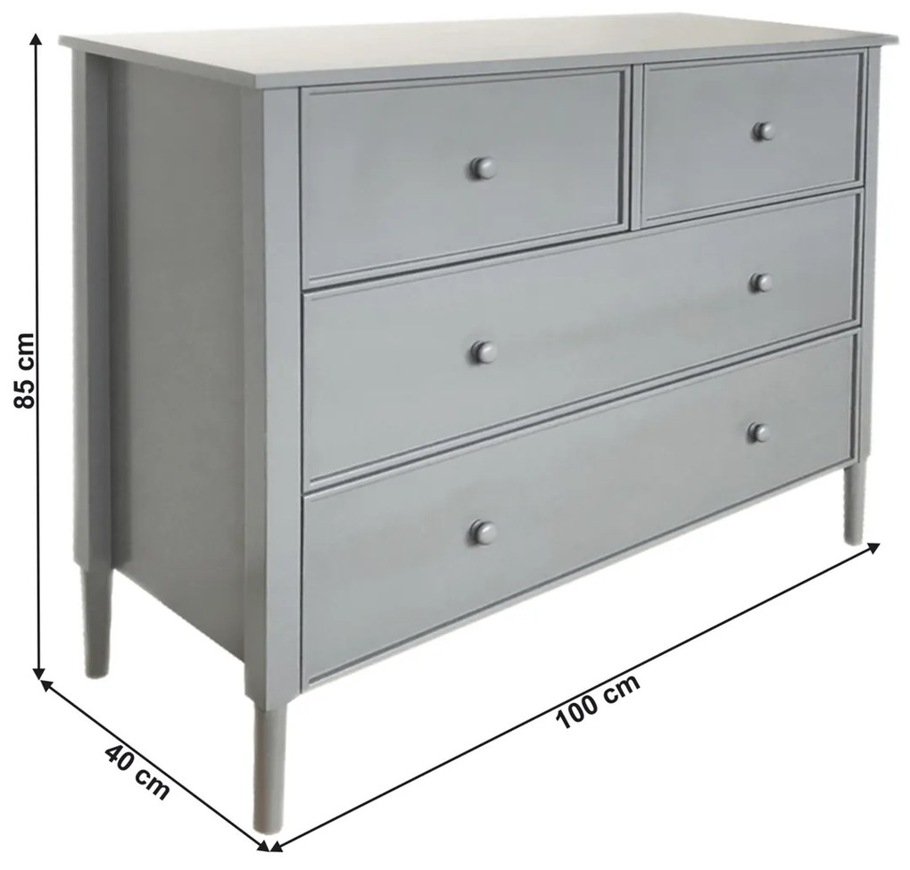 Komoda AVIELA, sivá