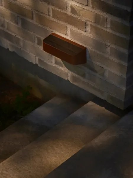 Nordlux - LED solárne svietidlo so senzorom MARCELLIO LED/5W/5V IP54 hnedá