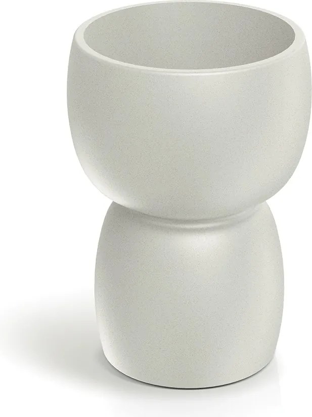 Plastový květináč DUALOS ROUNDOS pískový