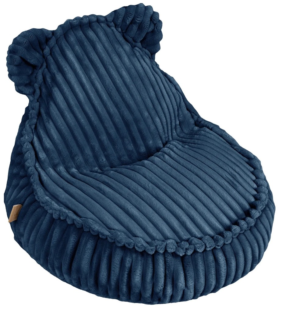 MeowBaby® Churros Kids sedací vak s uškami, Midnight Blue
