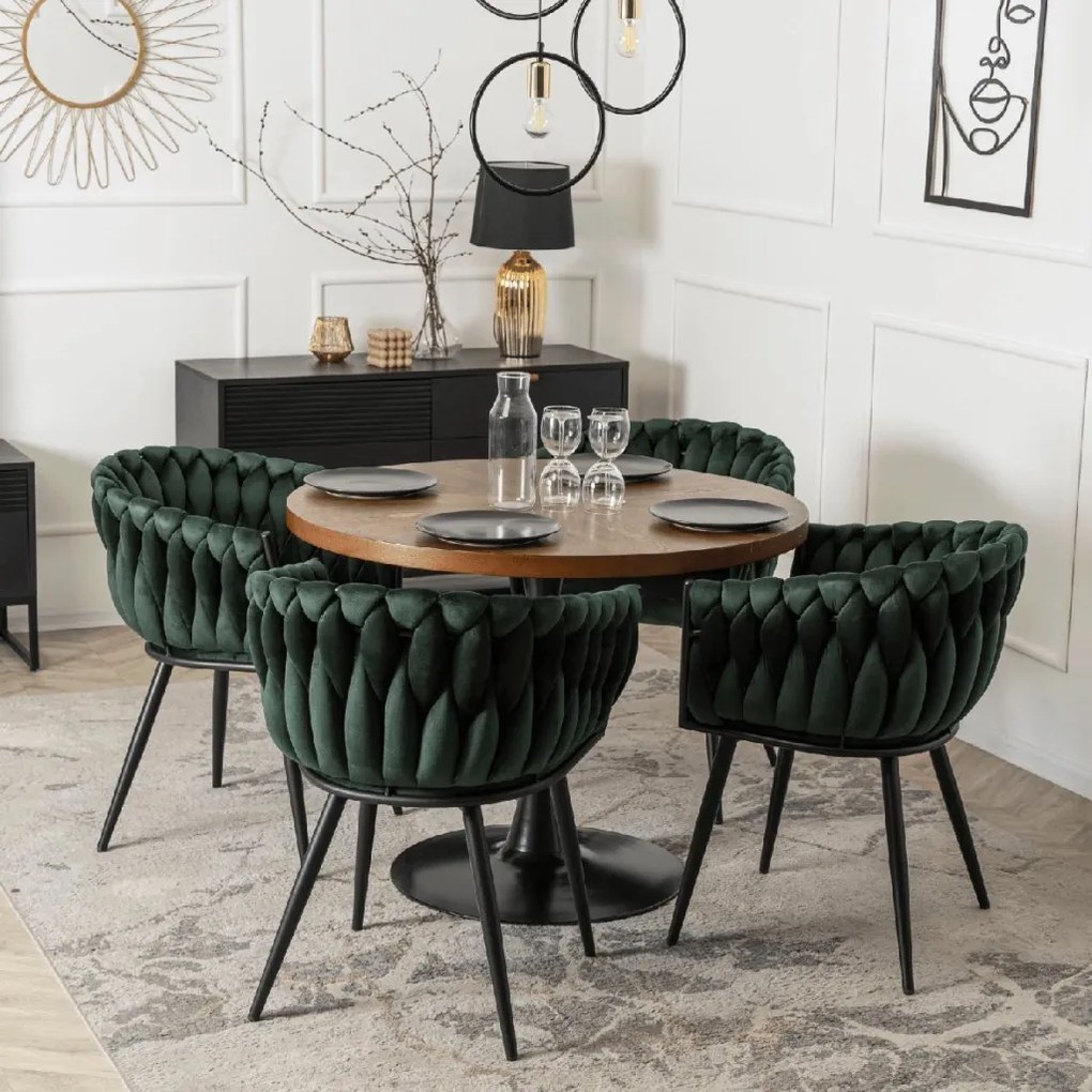 PROXIMA.store - Čalúnená jedálenska stolička ELENA FARBA: čierna