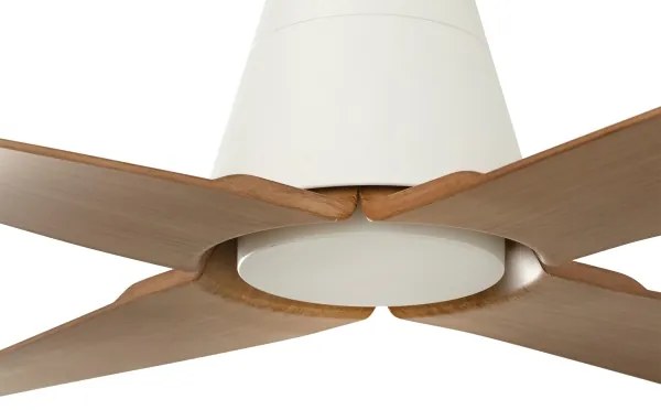 FARO 34105 - Stropný ventilátor TYPHOON M hnedá/biela pr. 130 cm IP44 + DO
