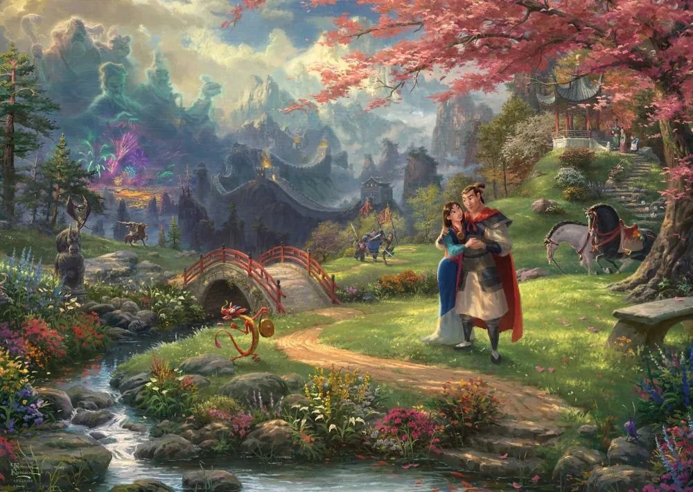 Schmidt Puzzle THOMAS KINKADE Mulan (Disney) 1000 dielov
