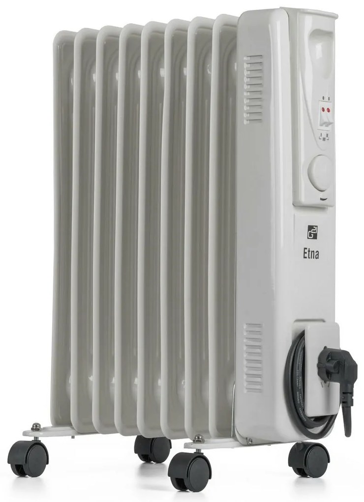 G21 Etna olejový radiátor, 9 rebier, 2000 W, biely