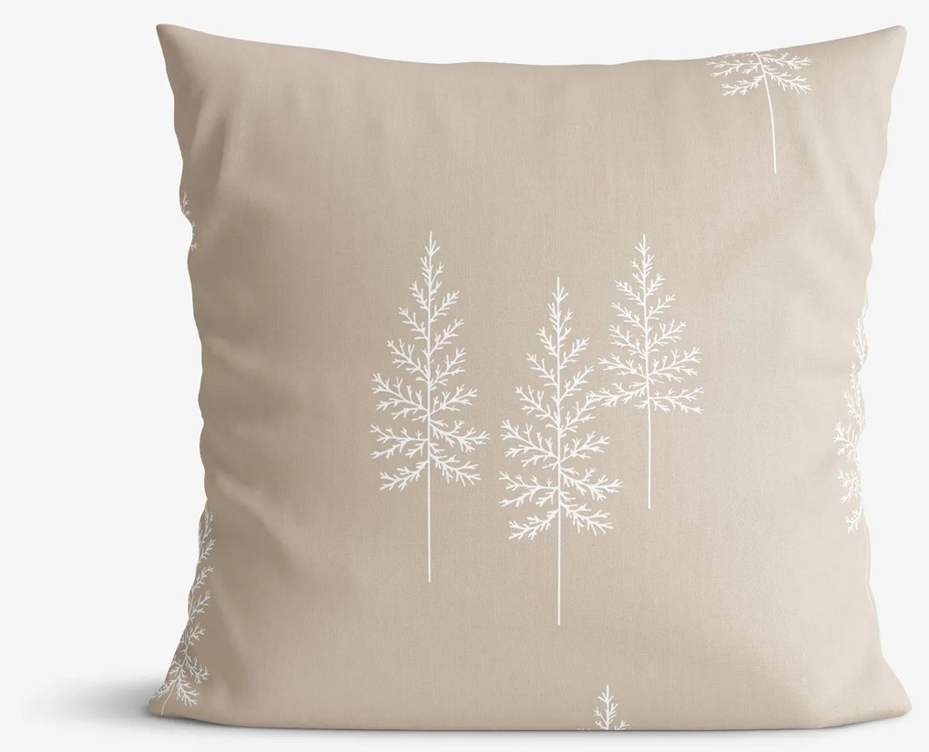 Goldea bavlnená obliečka na vankúš - severské stromčeky 45 x 45 cm