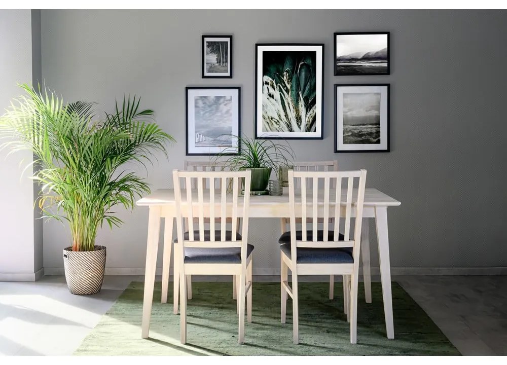 Matne lakovaný dubový jedálenský stôl Rowico Mimi, 140 x 90 cm