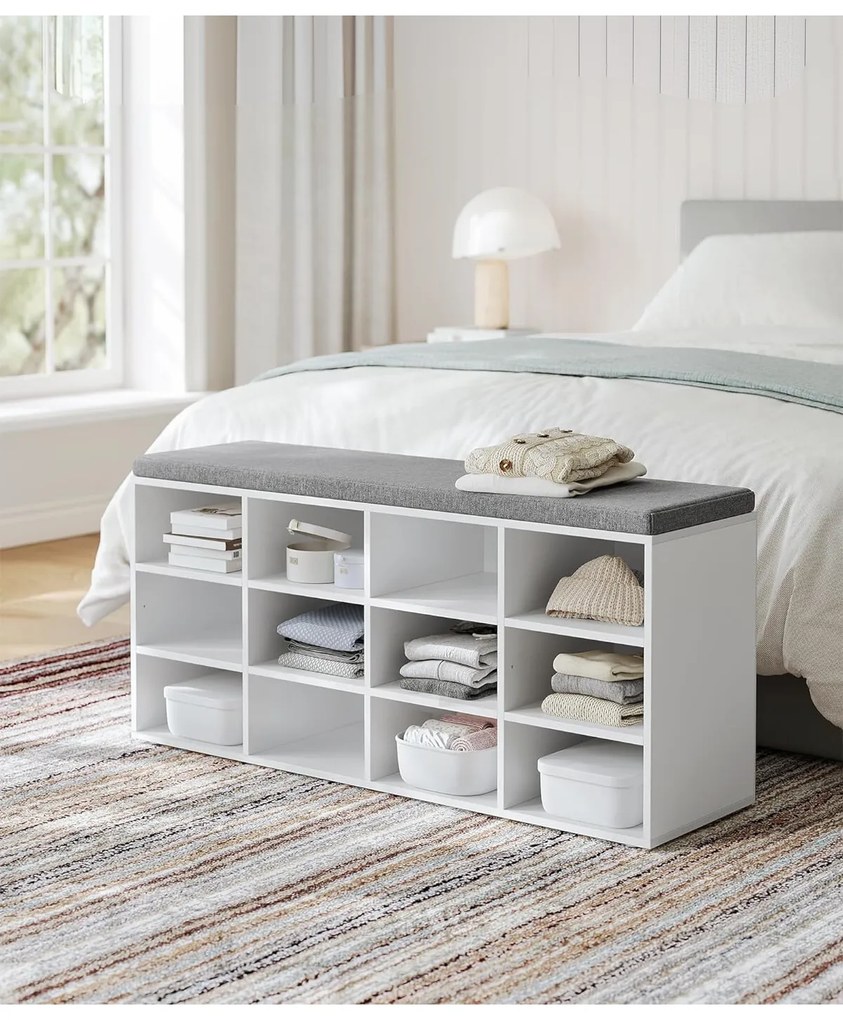 Botník Vasagle Endersen 104 cm biely