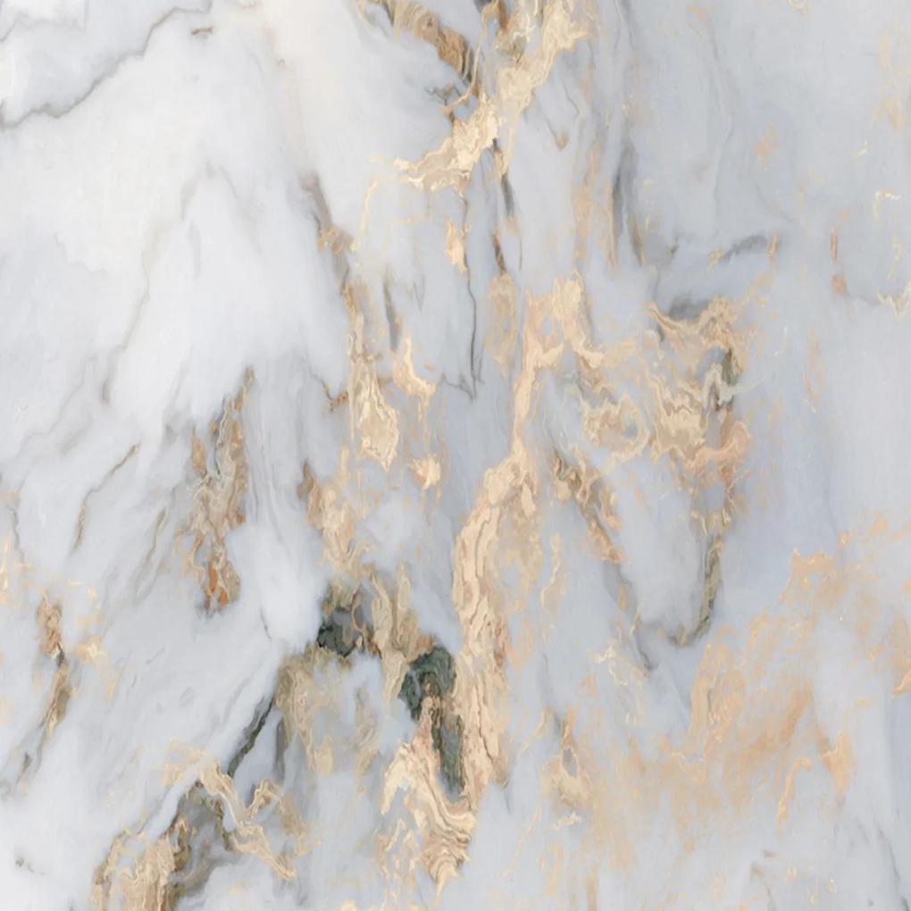 Ozdobný paraván Zlatý mramorový kámen - 145x170 cm, štvordielny, obojstranný paraván 360°