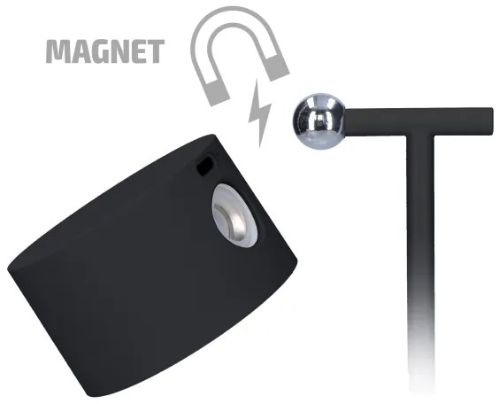 Solight WO68-B-LED Stm. nabíjacia lampa 3v1 LED/4W/2000 mAh 3000/4000/6500K čierna