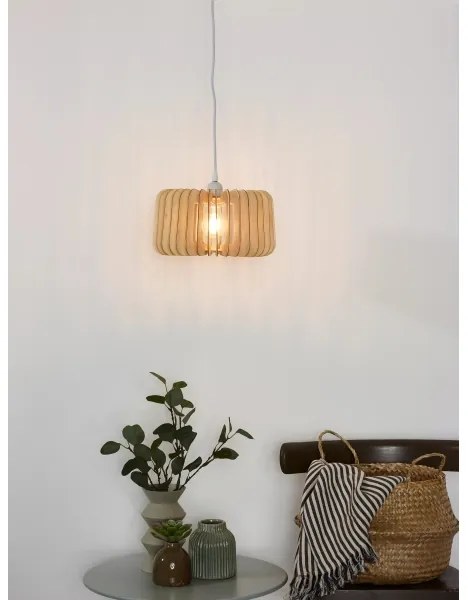 Lucide 46406/29/76 - Luster na lanku ETTA 1xE27/40W/230V pr. 29 cm drevo
