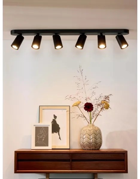 Lucide 23954/31/30 - LED Bodové svietidlo XYRUS 6xGU10/5W/230V čierna