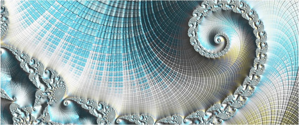 Obraz texturovanej špirály (120x50 cm)