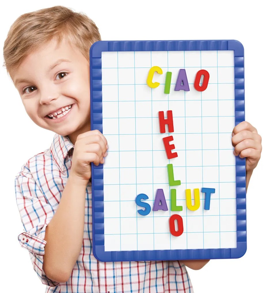 Magnetická tabuľa s písmenami - 48 ks magnetov