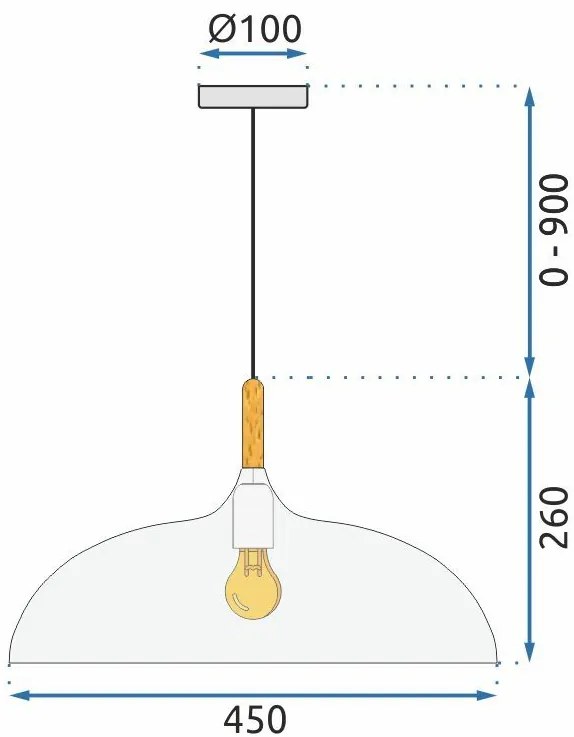 Dekorstudio Stropná lampa ANZO sivá