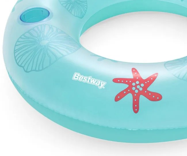 Nafukovacie koleso Bestway 43730 s operadlom, korálový útes 107 cm