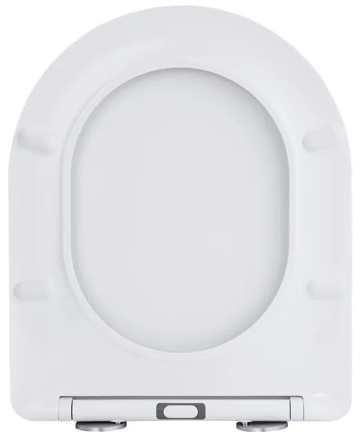 Gamma Magro, toaletné WC sedátko 438x361mm z duroplastu s pomalým zatváraním, biela, GMA-MAGRO