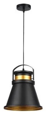 Luster na lanku TAO 1xE27/60W/230V pr. 25 cm čierna