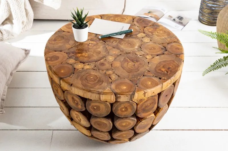 Konferenčný stolík Pure Nature 50cm z teakového dreva