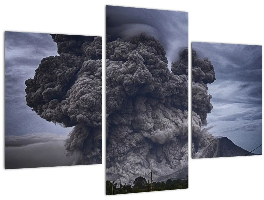 Obraz - Sopečná erupcia (90x60 cm)