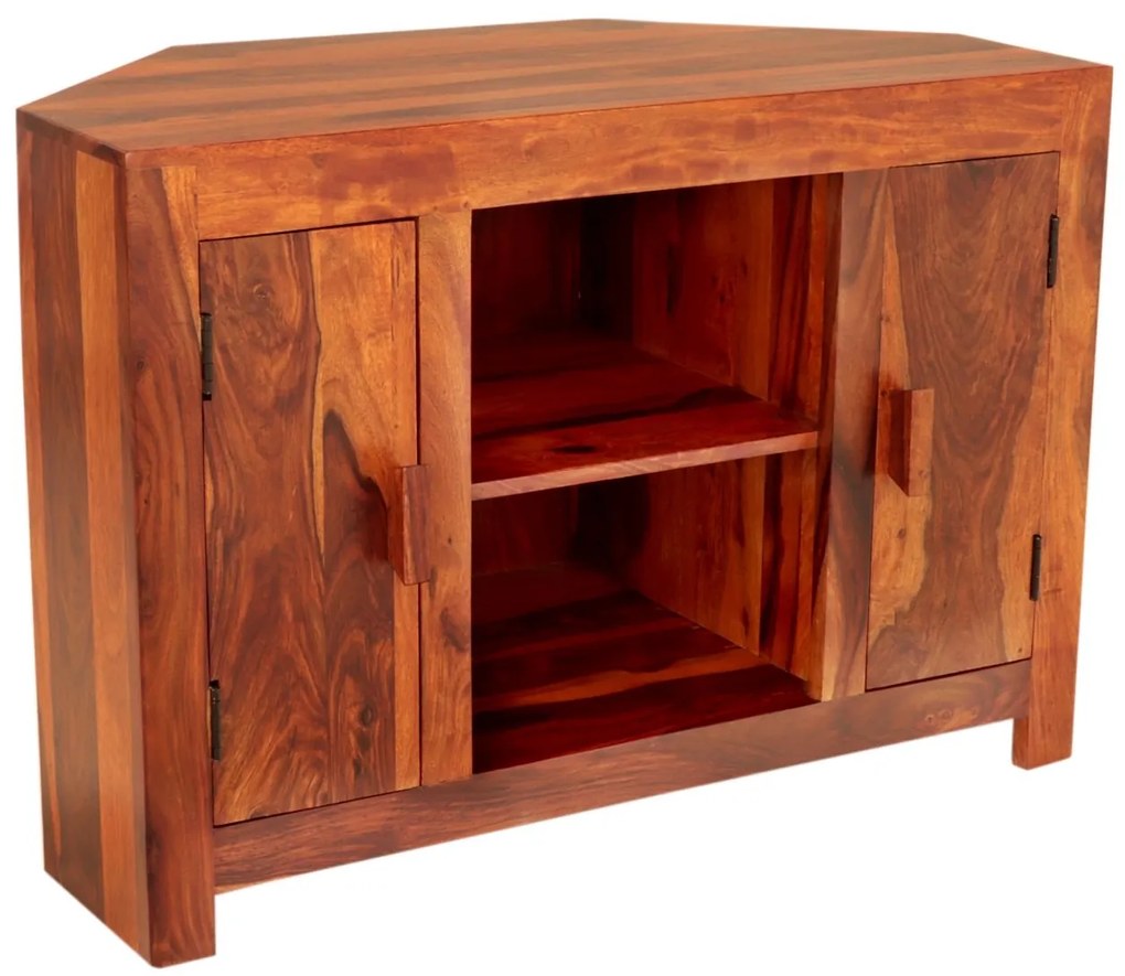 furniture-nabytek.cz - Rohový tv stolek z masivu palisandr 100x70x50
